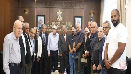 برهم يستقبل اللجنة التحضيرية لمؤتمر “أي تربية وتعليم نريد للقدس”