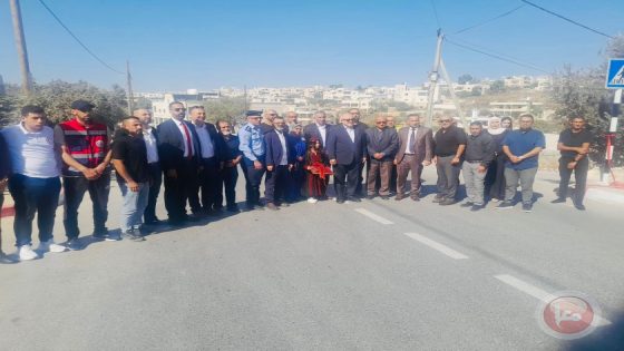 افتتاح مشروع تأهيل الشارع الرئيسي في بيت فجار