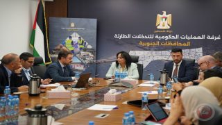 غرفة العمليات الحكومية و(UNDP) يبحثان تعزيز التنسيق وجهود الإغاثة والتعافي في غزة