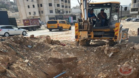 سلطة المياه تنجز أعمال صيانة عاجلة لخط المياه الرئيسي المغذي لبيت لحم ومناطق محيطة