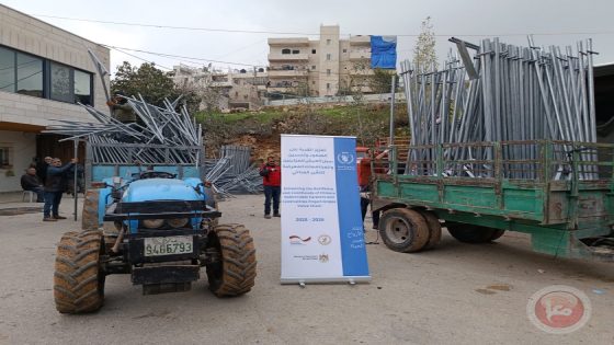 الإغاثة الزراعية تُسلّم الدفعة الرابعة من المستلزمات المعدنية ومعرشات العنب في بلدة الخضر