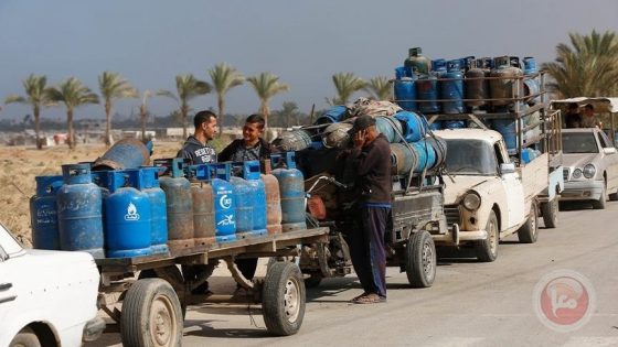 تقرير: اسرائيل تسمح بإدخال 16% فقط من احتياج المواطنين لغاز الطهي