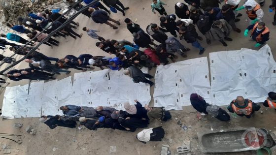 البدء بانتشال جثامين الشهداء من أسفل المنازل الصغيرة في قطاع غزة