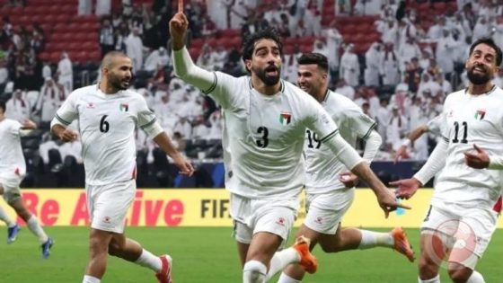 المنتخب الفلسطيني يكتب التاريخ ويتأهل للدور الثاني من كاس العرب