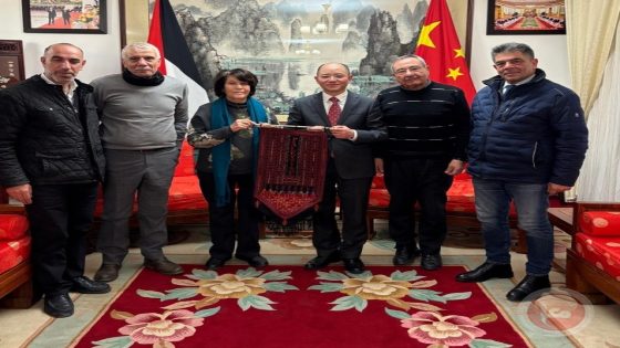 وفد الجبهة الديمقراطية يلتقي السفير الصيني في فلسطين