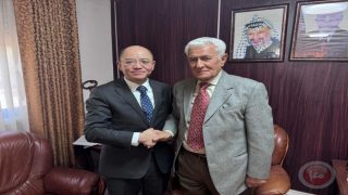عباس زكي يودّع السفير الصيني بمناسبة انتهاء مهامه الرسمية في فلسطين
