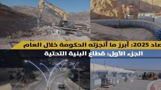 حصاد عام 2025: أبرز ما أنجزته الحكومة في قطاع البنية التحتية