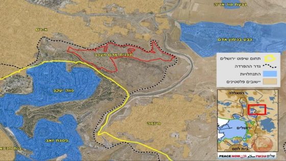 محافظة القدس: مشروع استعماري شمالي المدينة يمثّل ضمًّا فعليًا مقنّعًا