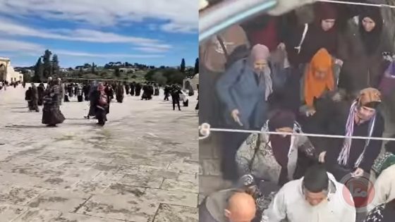 فيديو- قوات الاحتلال تُغلق المسجد الأقصى وتُخرج المصلين من باحاته