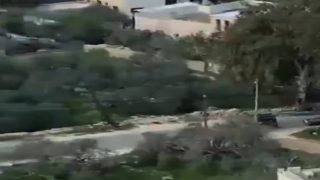 سقوط شظايا قذائف صاروخية في أربع مناطق بالضفة