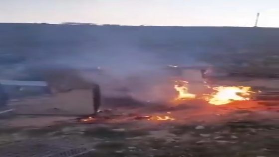 مستوطنون يحرقون منشآت زراعية شمال شرق القدس