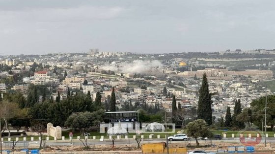صور- سقوط شظايا صاروخ إيراني قرب المسجد الأقصى