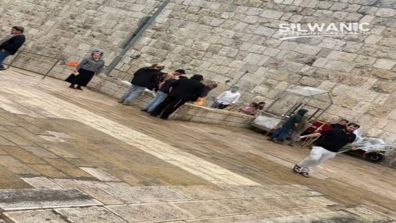 مستوطنون يؤدون طقوسا تلمودية عند باب الساهرة