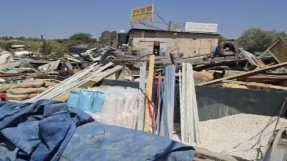 الاحتلال يهدم 6 منشآت تجارية شمال سلفيت