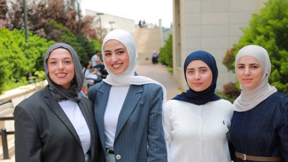 قصة نجاح طالبات من الجامعة العربية الامريكية فزن بالمركز الاول بمسابقة “4 GREEN SPACES”