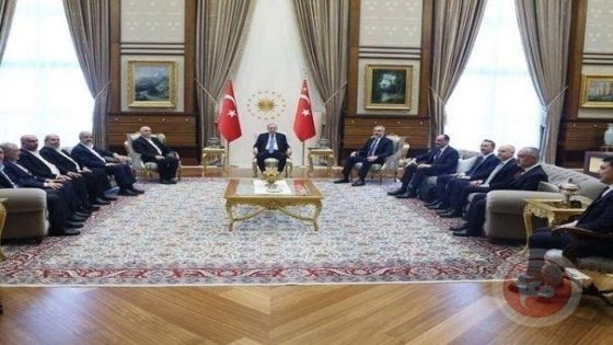 حماس تلتقي أردوغان لمناقشة أوضاع غزة واتفاق وقف النار