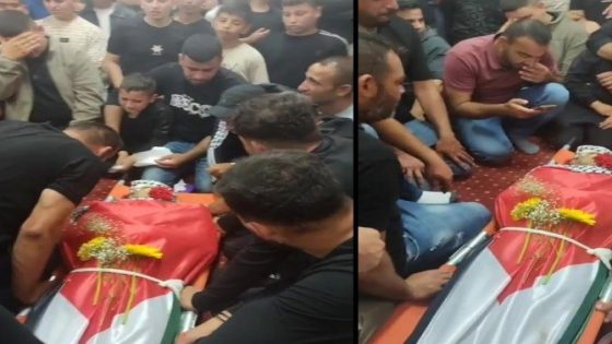 تشييع جثمان شهيد لقمة العيش زكريا علي قطوسة