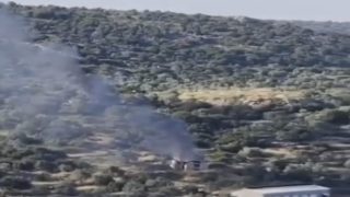 المستوطنون يحرقون غرفتين زراعيتين غرب سلفيت