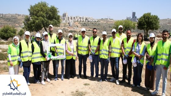 البنك الإسلامي الفلسطيني يشارك في فعاليات يوم النظافة الوطني