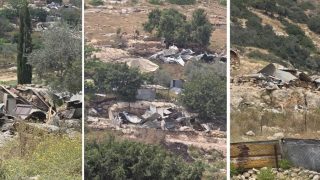 الاحتلال يهدم تجمع “عزبة العيون” في وادي قانا غرب سلفيت