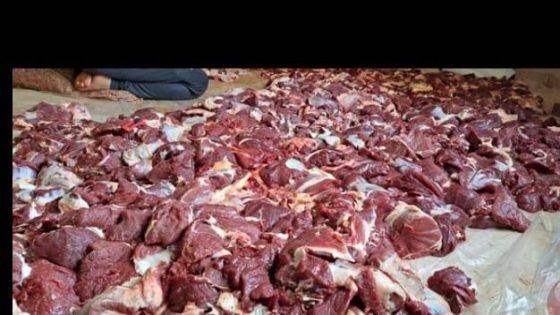 الجالية الفلسطينية في مدينة بريمن تواصل توزيع لحوم عيد الاضحى في محافظات غزة