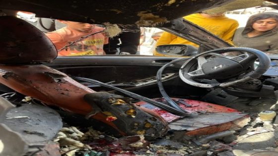شهيد وأربع اصابات بقصف سيارة بحي الرمال بغزة