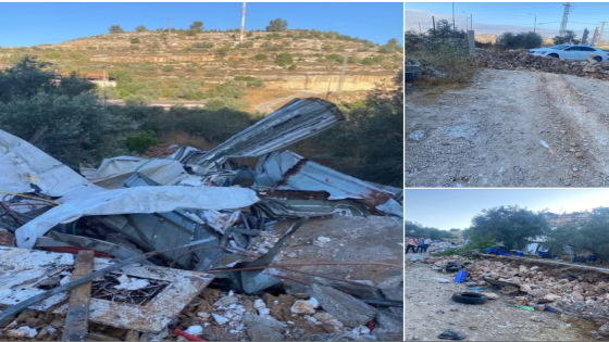 الاحتلال يهدم مسلخا للدواجن في قرية راس كركر غرب رام الله