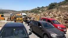 الاحتلال يغلق مدخل مدينة سلفيت الشمالي