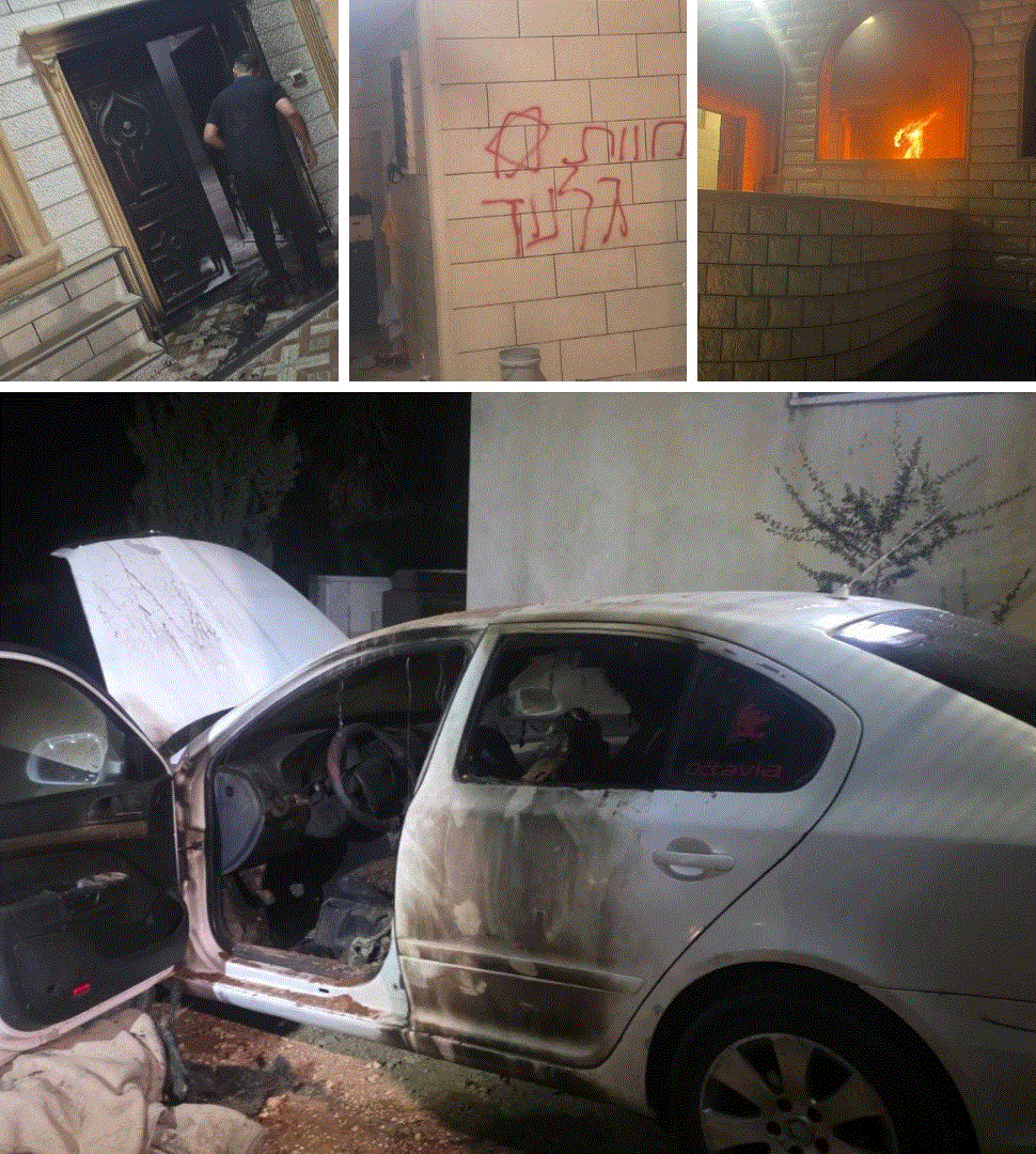 مستعمرون يضرمون النار في منزلين ومسجد ويخربون ممتلكات في مسافر يطا جنوب الخليل