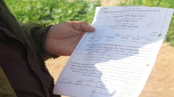 الاحتلال يسلم 7 إخطارات بوقف العمل والبناء لمنازل في كفر الديك غرب سلفيت